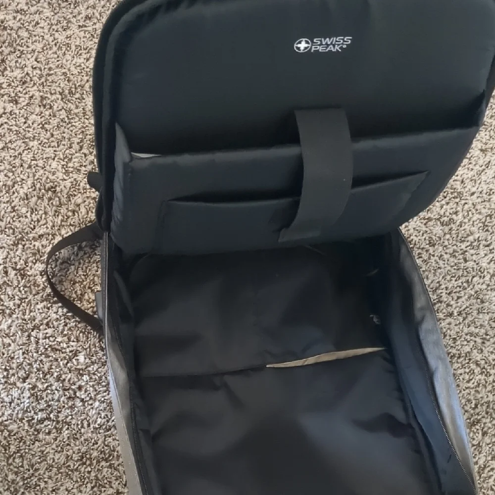 Swiss Peak Gray and Black Computer Backpack